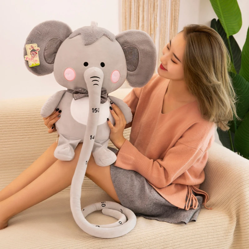 

Новая симпатичная подушка в виде слона Proboscis, плюшевая игрушка, Модная креативная мультяшная кукла, комфортная кукла для детей, праздник, де...