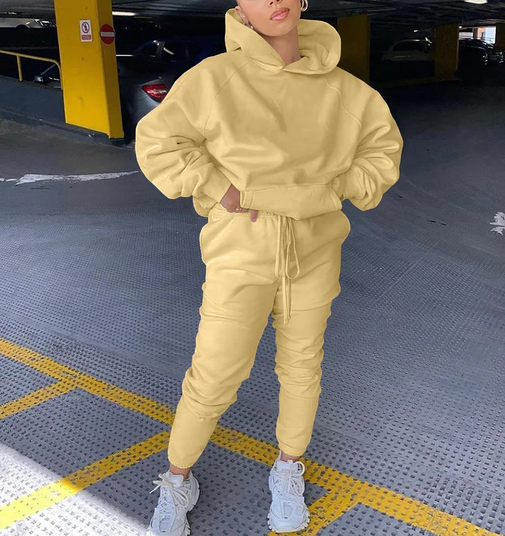 2020 Autumn Winter Women Corduroy Suit 2 Pieces Sets Hoodies Sweatshirt And Pants Suits Female Simple Casual Tracksuit Wear
2020 Autumn Winter Women Corduroy Suit 2 Pieces Sets Hoodies Sweatshirt And Pants Suits Female Simple Casual Tracksuit Wear