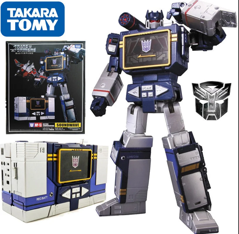 Экшн фигурка Takara Tomy трансформер роботы MP13 Soundwave Mp 13 KO коллекционная