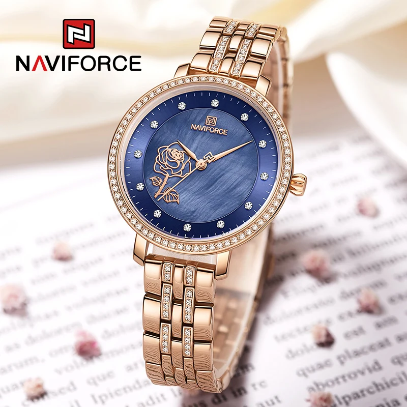Часы NAVIFORCE женские кварцевые, роскошные модные креативные водонепроницаемые ударопрочные, с браслетом из нержавеющей стали, с бриллиантами...
Часы NAVIFORCE женские кварцевые, роскошные модные креативные водонепроницаемые ударопрочные, с браслетом из нержавеющей стали, с бриллиантами...