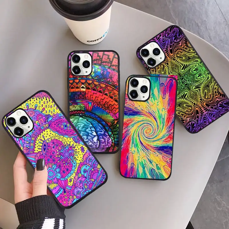 Colourful Psychedelic Trippy Art Phone Case for iPhone 13 12 11 mini pro XS MAX 8 7 6 6S Plus X SE 2020 XR
Colourful Psychedelic Trippy Art Phone Case for iPhone 13 12 11 mini pro XS MAX 8 7 6 6S Plus X SE 2020 XR
