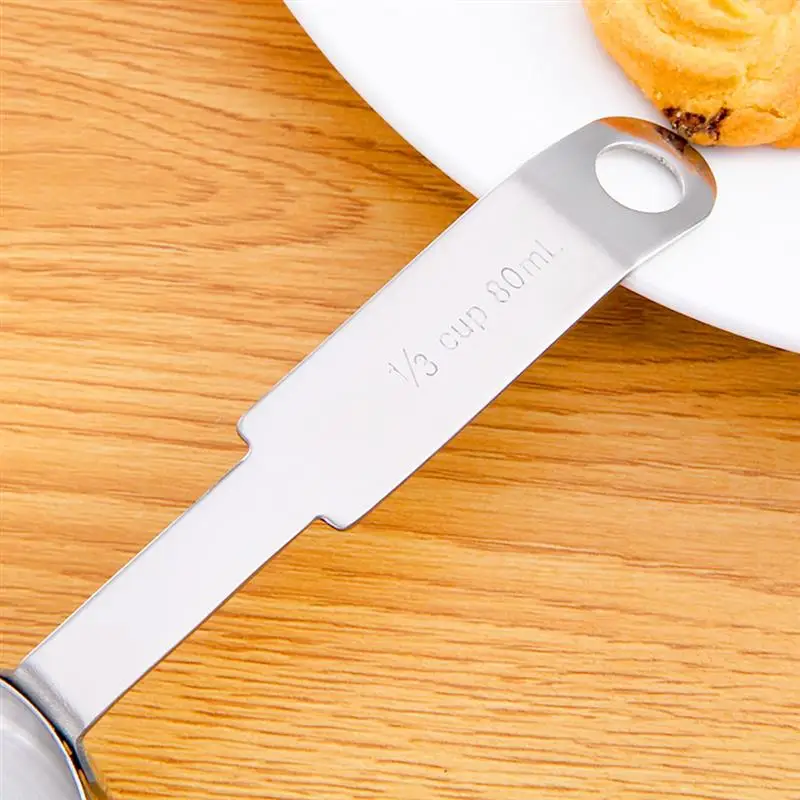 Sliver Color Stainless Steel Measuring Cups and Spoons set of 4 Engraved Measurements Polished for Baking Measuring Tool
Sliver Color Stainless Steel Measuring Cups and Spoons set of 4 Engraved Measurements Polished for Baking Measuring Tool