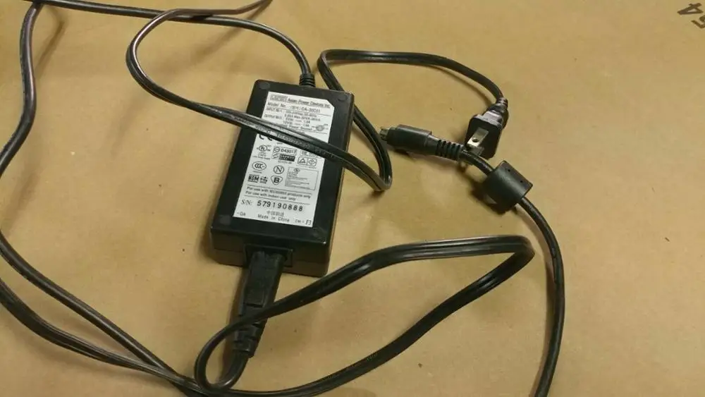 APD Asian Power Devices Adapter DA-30C01 Power Supply 12V 1.5A 5 Prong Connector
APD Asian Power Devices Adapter DA-30C01 Power Supply 12V 1.5A 5 Prong Connector