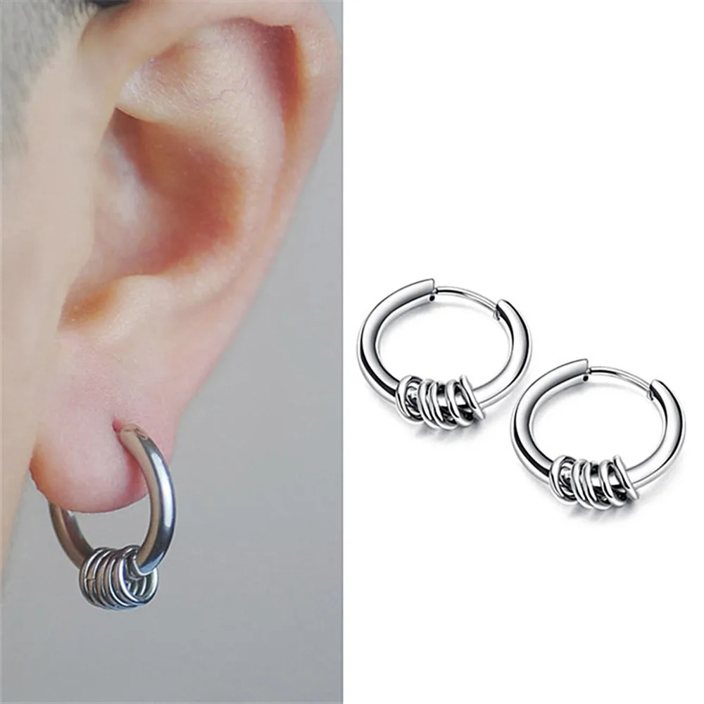 Couples titanium steel ring small ring earrings INS Hong Kong wind earrings simple tide earrings for men and women trendy earrin
Couples titanium steel ring small ring earrings INS Hong Kong wind earrings simple tide earrings for men and women trendy earrin