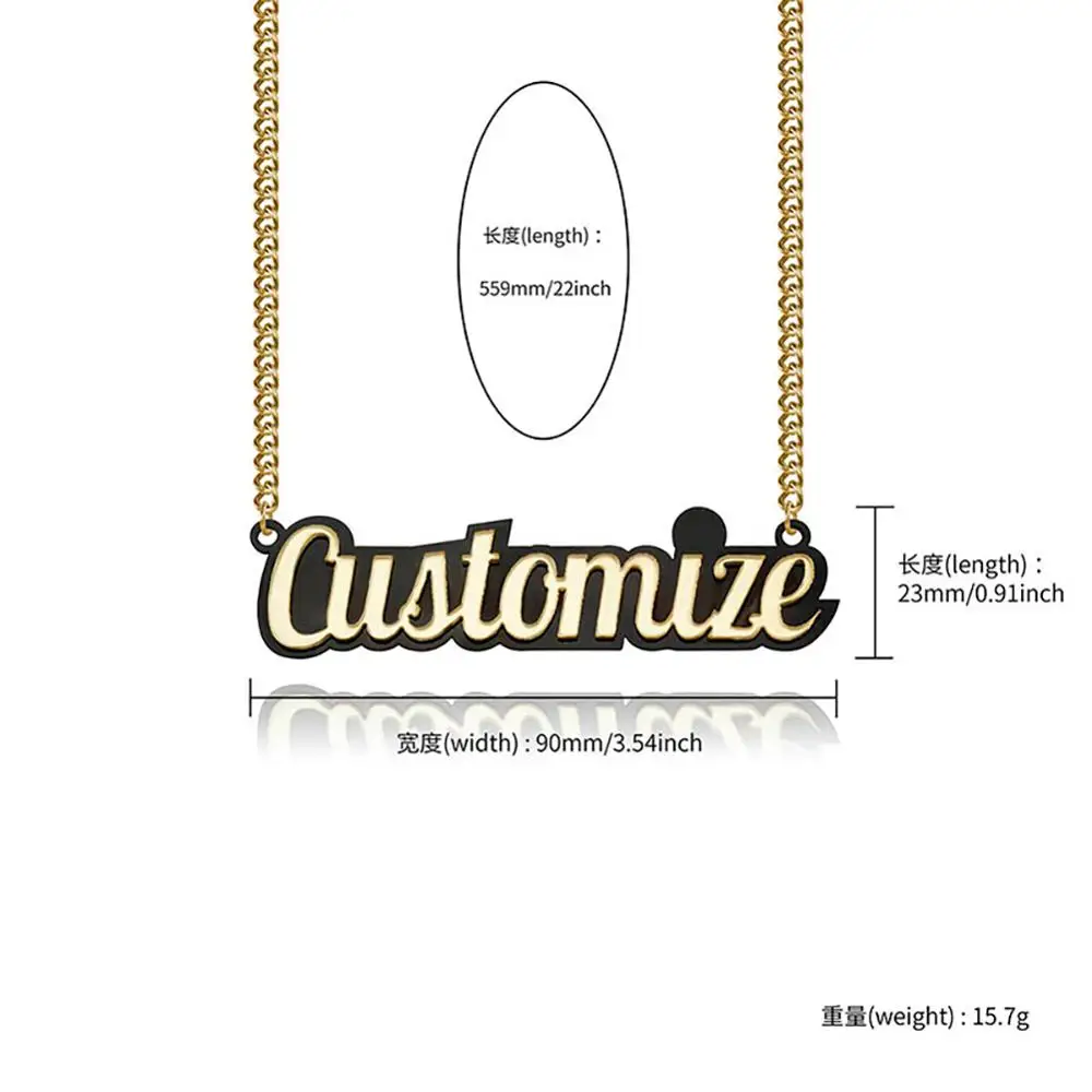 TOPGRILLZ Personalized Custom Name Letters Pendant Acrylic laser Cut Hip Hop Fashion Charm Jewelry For Gift Womens Necklace 
TOPGRILLZ Personalized Custom Name Letters Pendant Acrylic laser Cut Hip Hop Fashion Charm Jewelry For Gift Womens Necklace