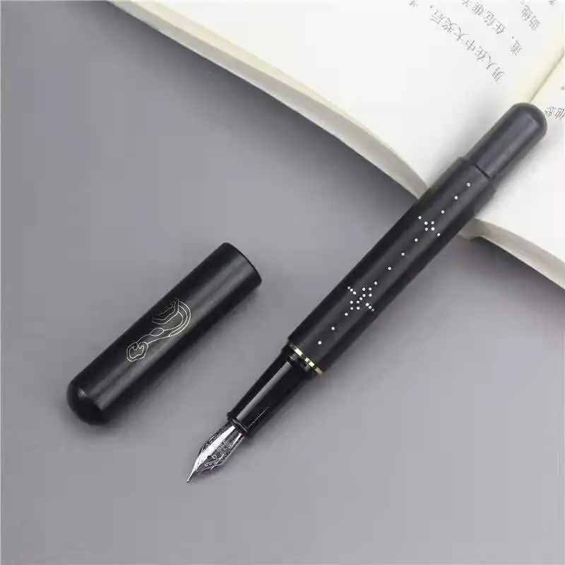 Handmade Black Wooden Fountain Pen Fine 0.5mm Ink Pen Converter Filler Office Business Collection
Handmade Black Wooden Fountain Pen Fine 0.5mm Ink Pen Converter Filler Office Business Collection