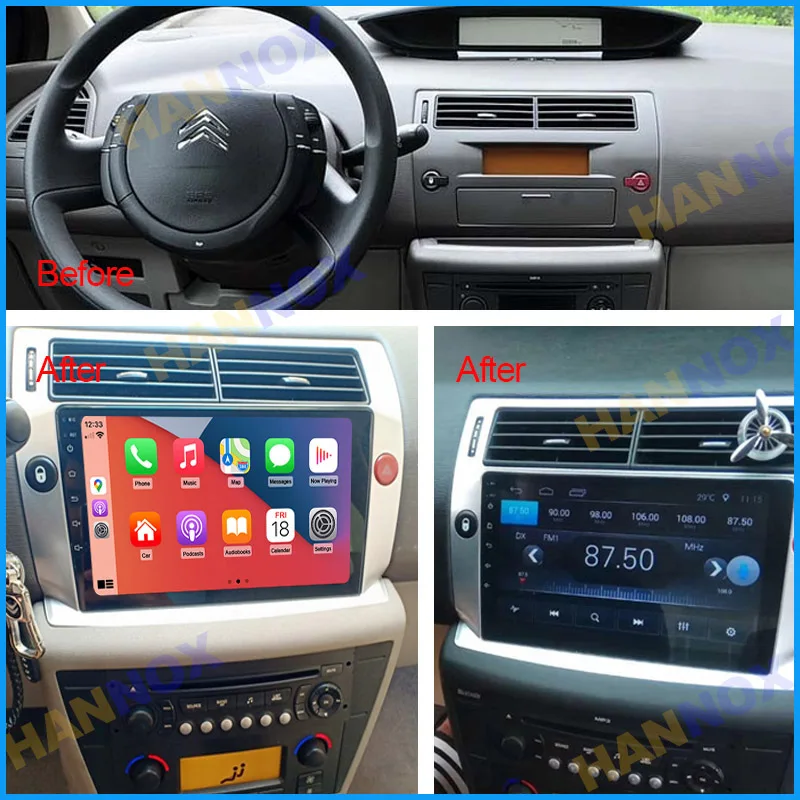 Автомобильный мультимедийный DVD-проигрыватель HANNOX Android с GPS-радио для Citroen C4 C-Triumph C-четыре 2004 2005 2006 2007 2008 2009 навигация
Автомобильный мультимедийный DVD-проигрыватель HANNOX Android с GPS-радио для Citroen C4 C-Triumph C-четыре 2004 2005 2006 2007 2008 2009 навигация