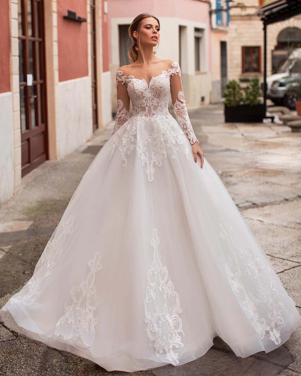 Romantic Lace Ball Gown Wedding Dress 2021 Long Sleeve Sweetheart Princess Robe De Mariee Bride Gown Customized Vestido De Noiva
Romantic Lace Ball Gown Wedding Dress 2021 Long Sleeve Sweetheart Princess Robe De Mariee Bride Gown Customized Vestido De Noiva