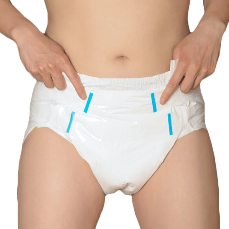 ABDL подгузники для взрослых супер мягкие океан печати и чистый белый пеленки
