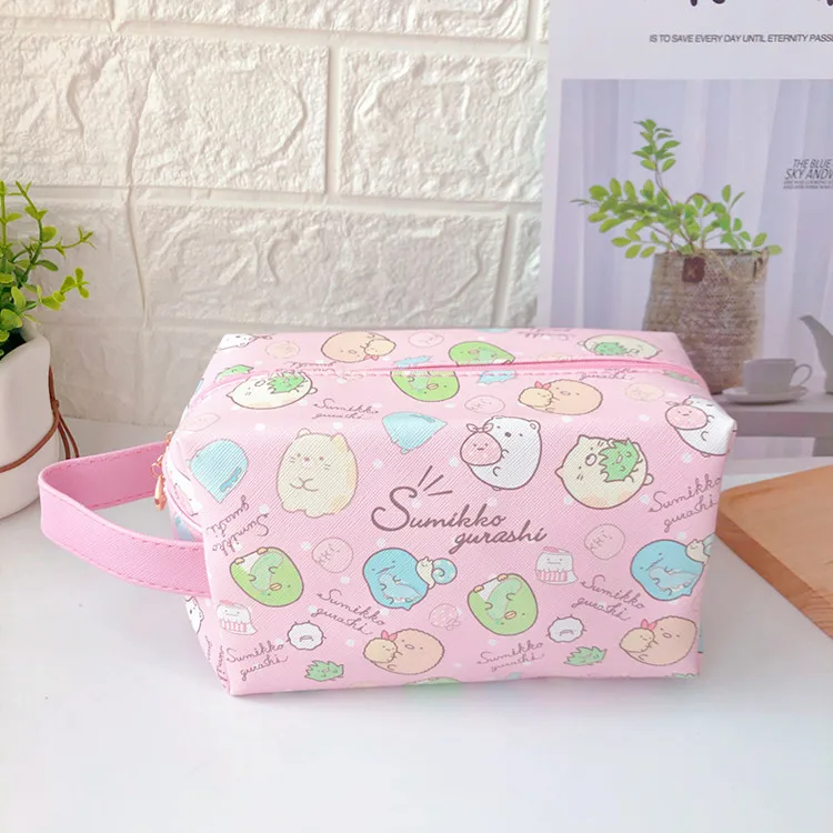 Новые вместительные японские Сумки из искусственной кожи с животными, милые Мультяшные Чехлы для карандашей, косметички для девочек 
Новые вместительные японские Сумки из искусственной кожи с животными, милые Мультяшные Чехлы для карандашей, косметички для девочек