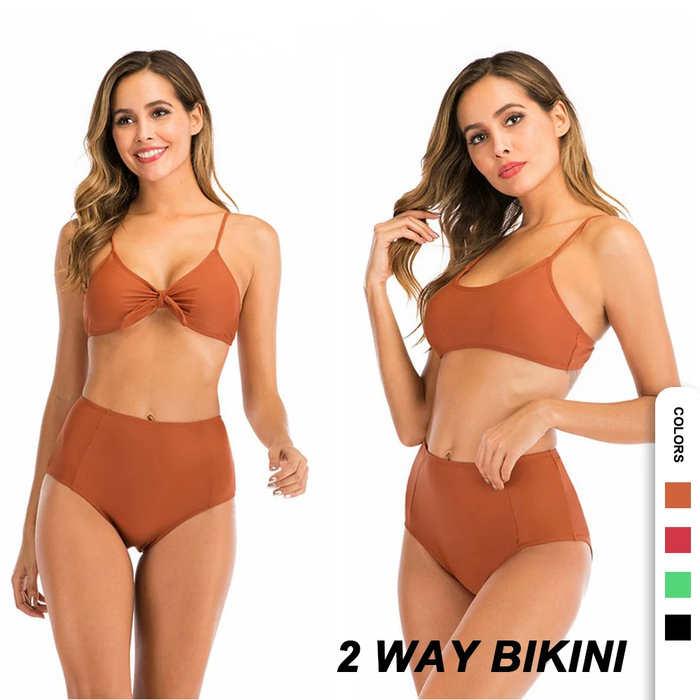 Sexy High Waist Double Wear Split Bikini Women Swimsuit Feminine Bikinis 2 Piece Beachwear Push Up Tops Women 2021 Lady Clothing
Sexy High Waist Double Wear Split Bikini Women Swimsuit Feminine Bikinis 2 Piece Beachwear Push Up Tops Women 2021 Lady Clothing