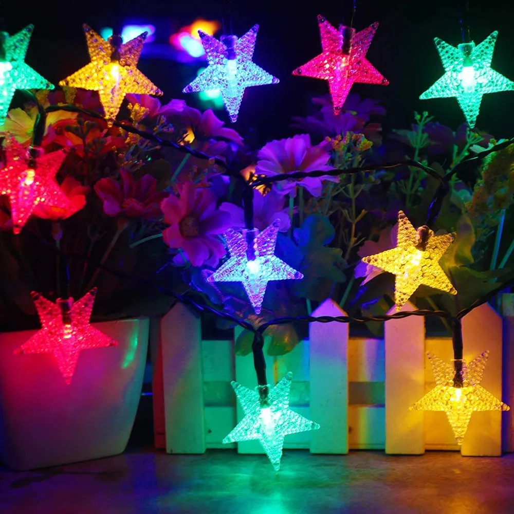 Solar Light Star String Lights Outdoor Waterproof Garden Courtyard Park Path Corridor Fence Christmas Decoration Lighting 1pc
Solar Light Star String Lights Outdoor Waterproof Garden Courtyard Park Path Corridor Fence Christmas Decoration Lighting 1pc