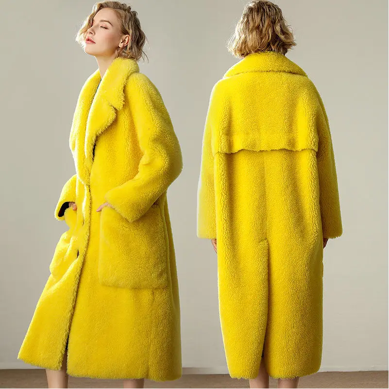 2022 Women Winter New Long Sheep Shearing Coats Female Faux Lamb Fur Jackets Ladies Solid Thicken Warm Loose Overcoats Y941
2022 Women Winter New Long Sheep Shearing Coats Female Faux Lamb Fur Jackets Ladies Solid Thicken Warm Loose Overcoats Y941