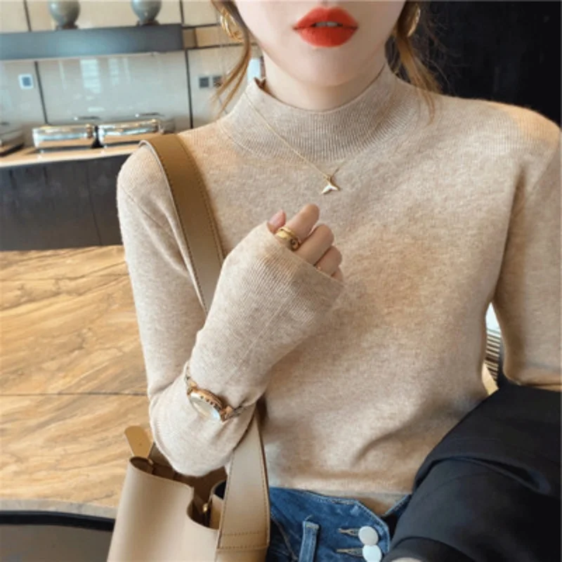 Basic Turtleneck Slim Sweater Pullover Women Autumn winter Casual long Sleeve Sweater For women Female Chic Jumpers top
Basic Turtleneck Slim Sweater Pullover Women Autumn winter Casual long Sleeve Sweater For women Female Chic Jumpers top