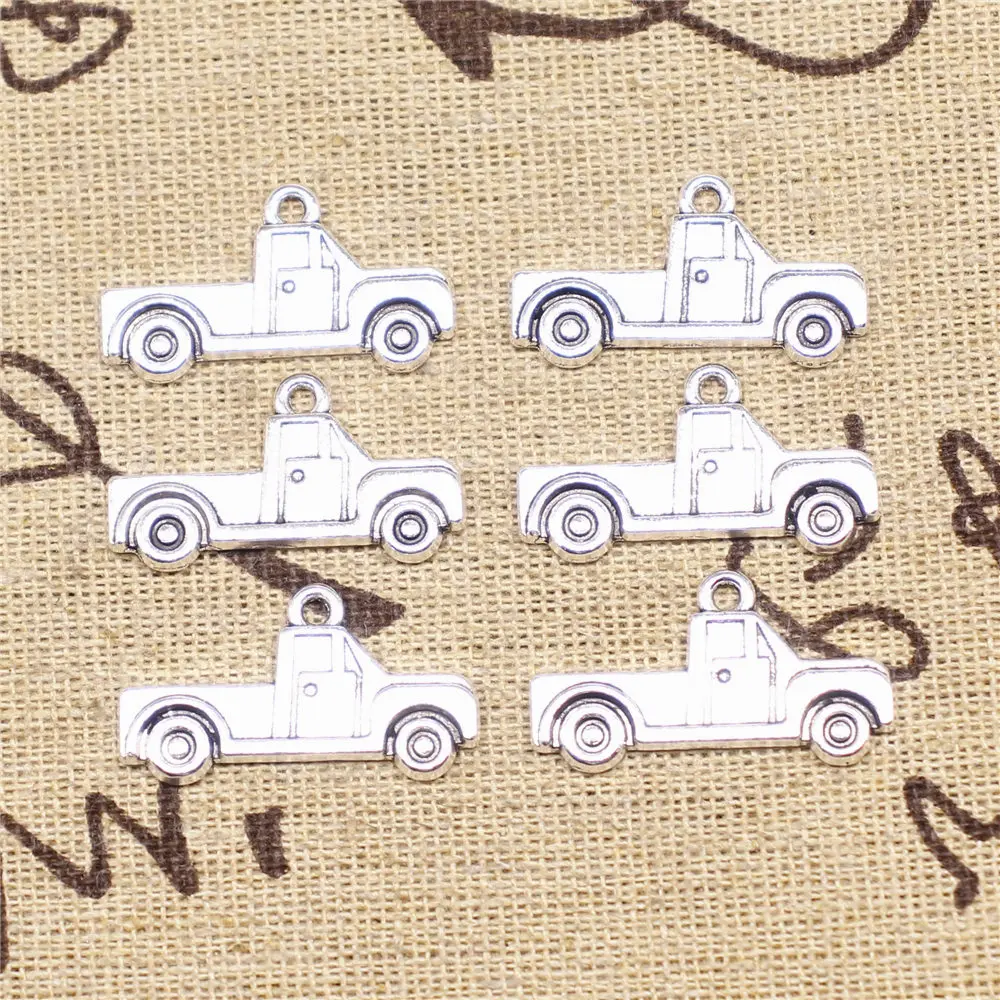 Charm For Making Jewelry Pendants Antique Silver Color Single-sided Pickup Truck Minivan 26x14mm 10pcs 
Charm For Making Jewelry Pendants Antique Silver Color Single-sided Pickup Truck Minivan 26x14mm 10pcs
