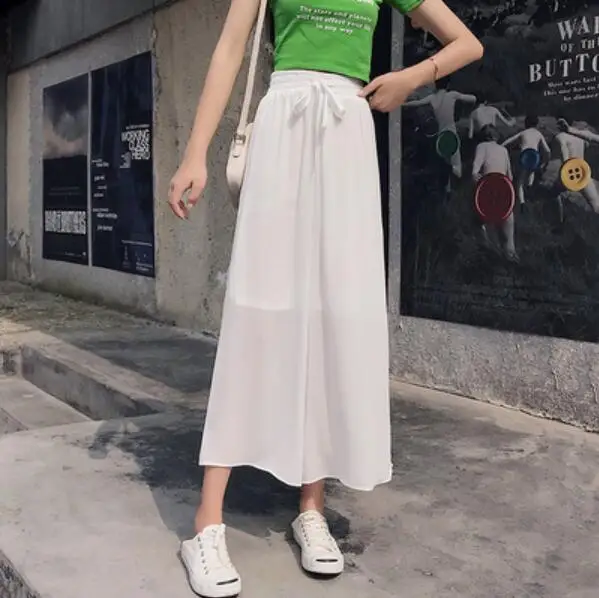 New women's pants wide-leg pants high-waisted thin summer Casual Calf-Length Pants
New women's pants wide-leg pants high-waisted thin summer Casual Calf-Length Pants