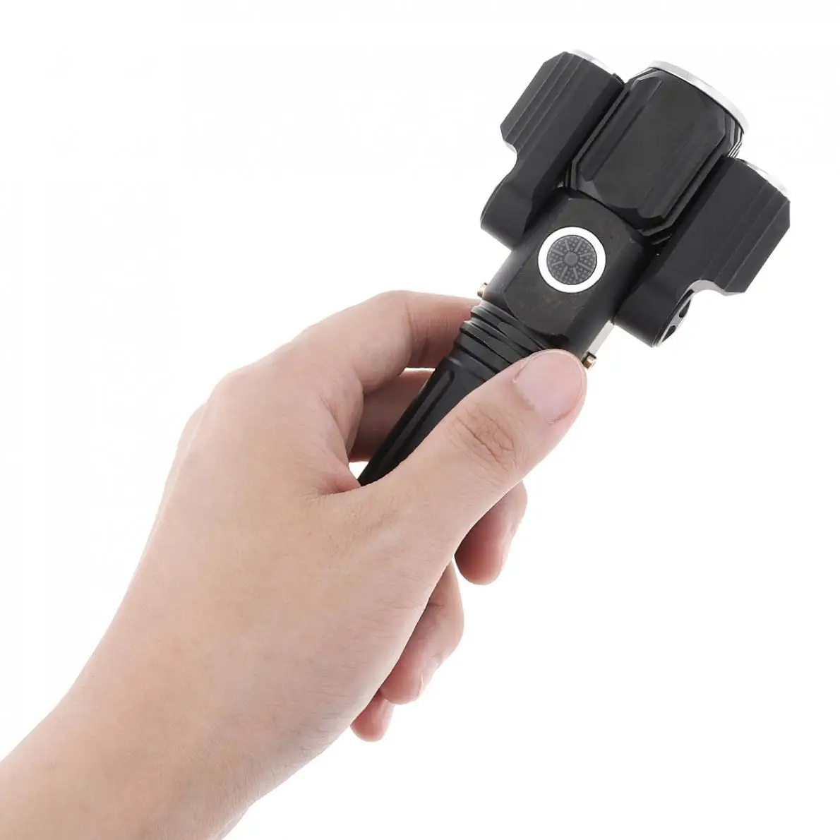 Bright 300m 600 Lumens Rechargebale Flashlight Set Water-Resistant Zoomable with Taillight Bracket 4 Modes LED Torch for Cycling
Bright 300m 600 Lumens Rechargebale Flashlight Set Water-Resistant Zoomable with Taillight Bracket 4 Modes LED Torch for Cycling