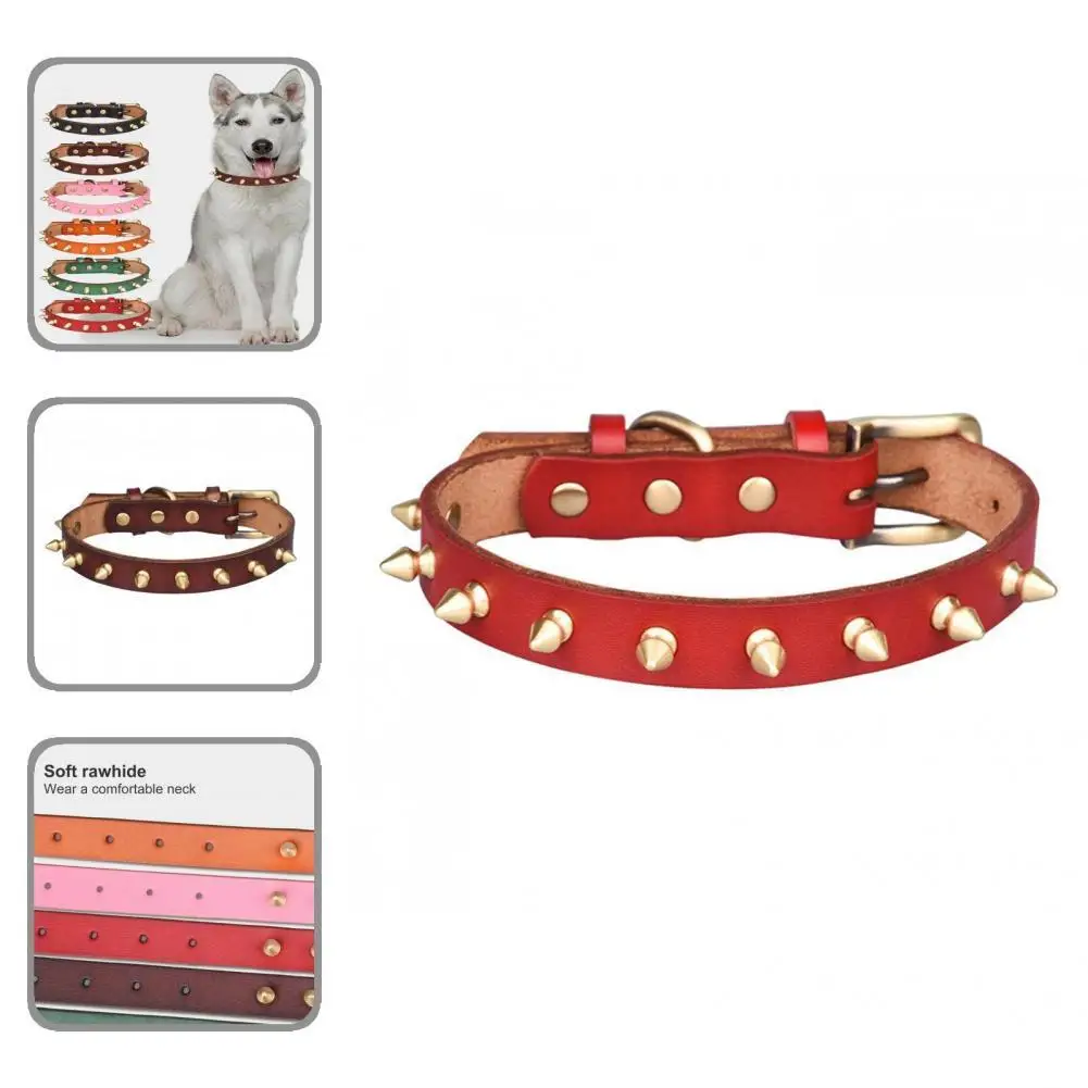 Sturdy Nice-looking Dog Necklace Collar Soft Pet Dog Collar Smooth Rivet Design for Small Dogs
Sturdy Nice-looking Dog Necklace Collar Soft Pet Dog Collar Smooth Rivet Design for Small Dogs