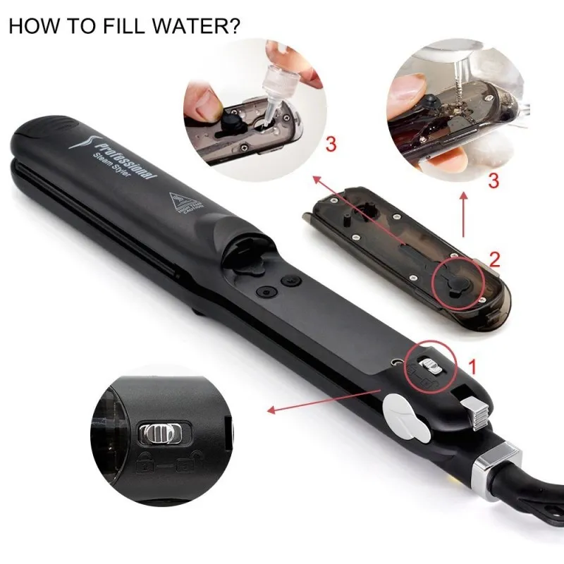 2021 Steam hair Straightener Flat Iron Tourmaline Ceramic Professional Hair Straightener Salon steam hair Iron Drop shipping
2021 Steam hair Straightener Flat Iron Tourmaline Ceramic Professional Hair Straightener Salon steam hair Iron Drop shipping