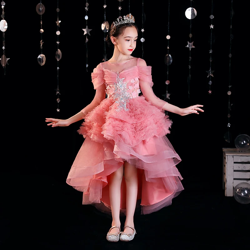 Children Girls Luxury Elegant Pink Color Birthday Wedding Party Marriage Ceremony Princess Dress Kids Piano Costumes Host Dress
Children Girls Luxury Elegant Pink Color Birthday Wedding Party Marriage Ceremony Princess Dress Kids Piano Costumes Host Dress