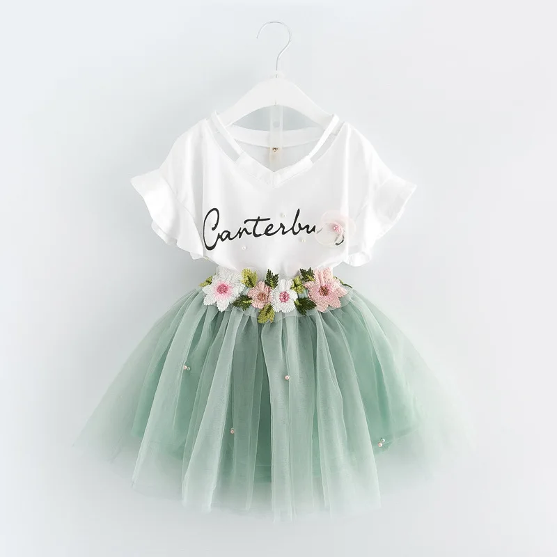 Children Clothes Summer Baby Girls Clothes Set Letter T-Shirt+Mesh Skirt Tracksuit Suit Kids Outfit For Toddler Girls Clothing
Children Clothes Summer Baby Girls Clothes Set Letter T-Shirt+Mesh Skirt Tracksuit Suit Kids Outfit For Toddler Girls Clothing