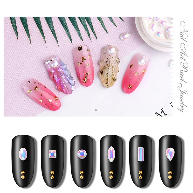 50pcs Natural Pearls Charms Matte Stone Nails Art Decorations UV Gel Polish Decoration Rivet Nail Accessories Korean Style 2020 
50pcs Natural Pearls Charms Matte Stone Nails Art Decorations UV Gel Polish Decoration Rivet Nail Accessories Korean Style 2020
