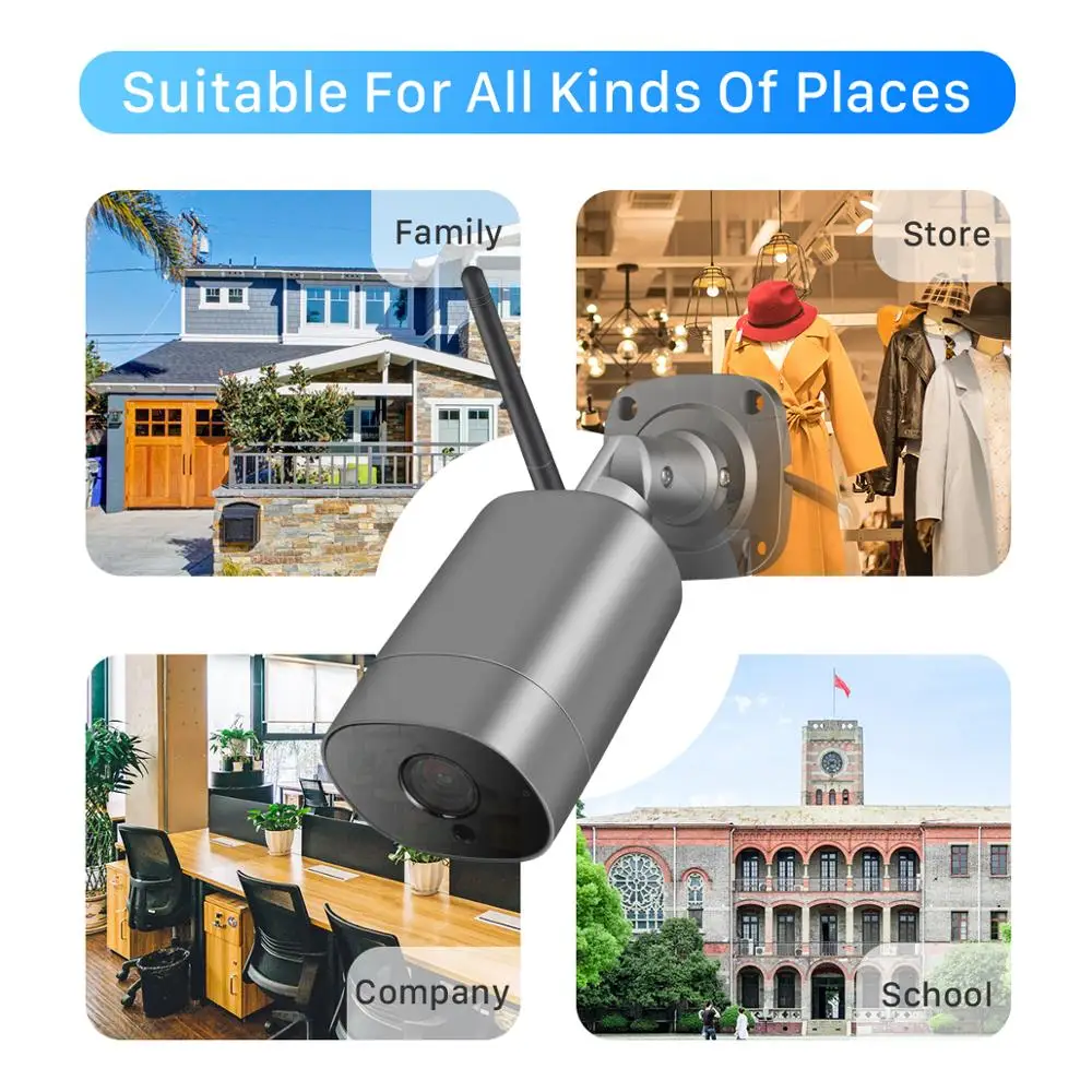 5MP WIFI IP Camera Outdoor ONVIF P2P infrared Night Vision Security CCTV Camera Audio AI Human Alert 1080P 3MP WIreless Camera
5MP WIFI IP Camera Outdoor ONVIF P2P infrared Night Vision Security CCTV Camera Audio AI Human Alert 1080P 3MP WIreless Camera