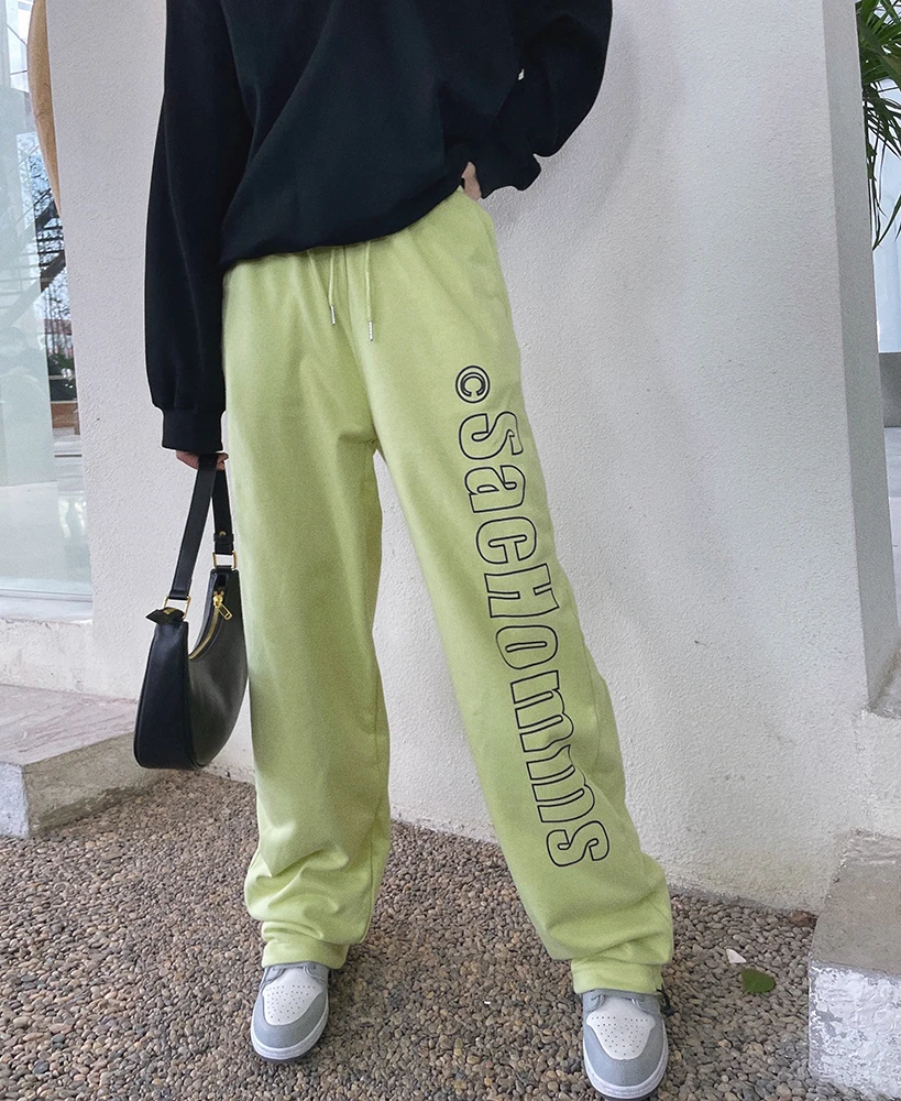 Will fall on the new wide-legged pants loose straight draw string can beam foot leisure trousers sportswear trousers female
Will fall on the new wide-legged pants loose straight draw string can beam foot leisure trousers sportswear trousers female