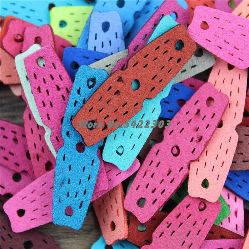 

50Pcs Outdoor Catapults Microfiber Slingshot Pouches Bands With Center Hole Hunting Slingshots catapult hunting accessories