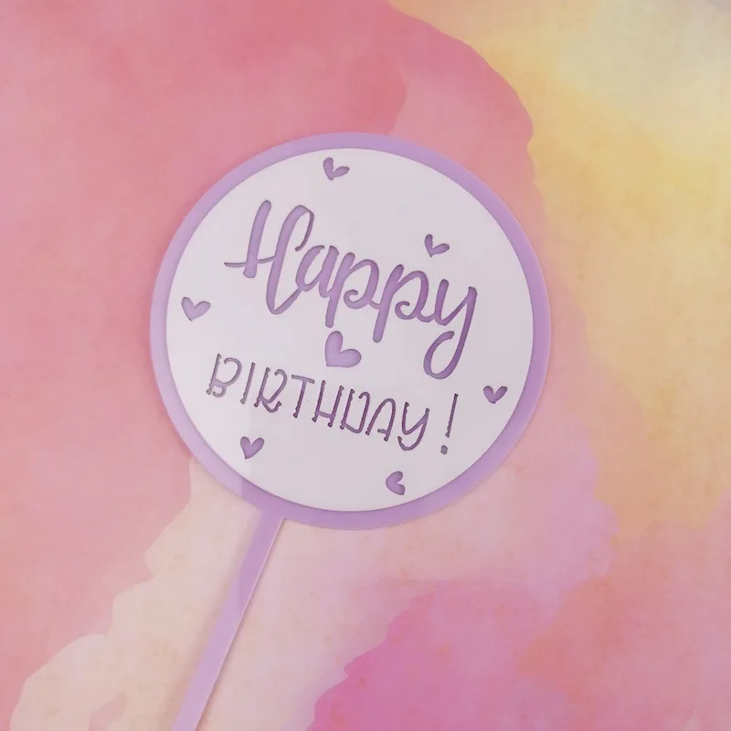 New Acrylic Happy Birthday Cake Topper Love Cute Hollow Circle Cake Topper For Girls Birthday Party Cake Decorations Baby Shower
New Acrylic Happy Birthday Cake Topper Love Cute Hollow Circle Cake Topper For Girls Birthday Party Cake Decorations Baby Shower