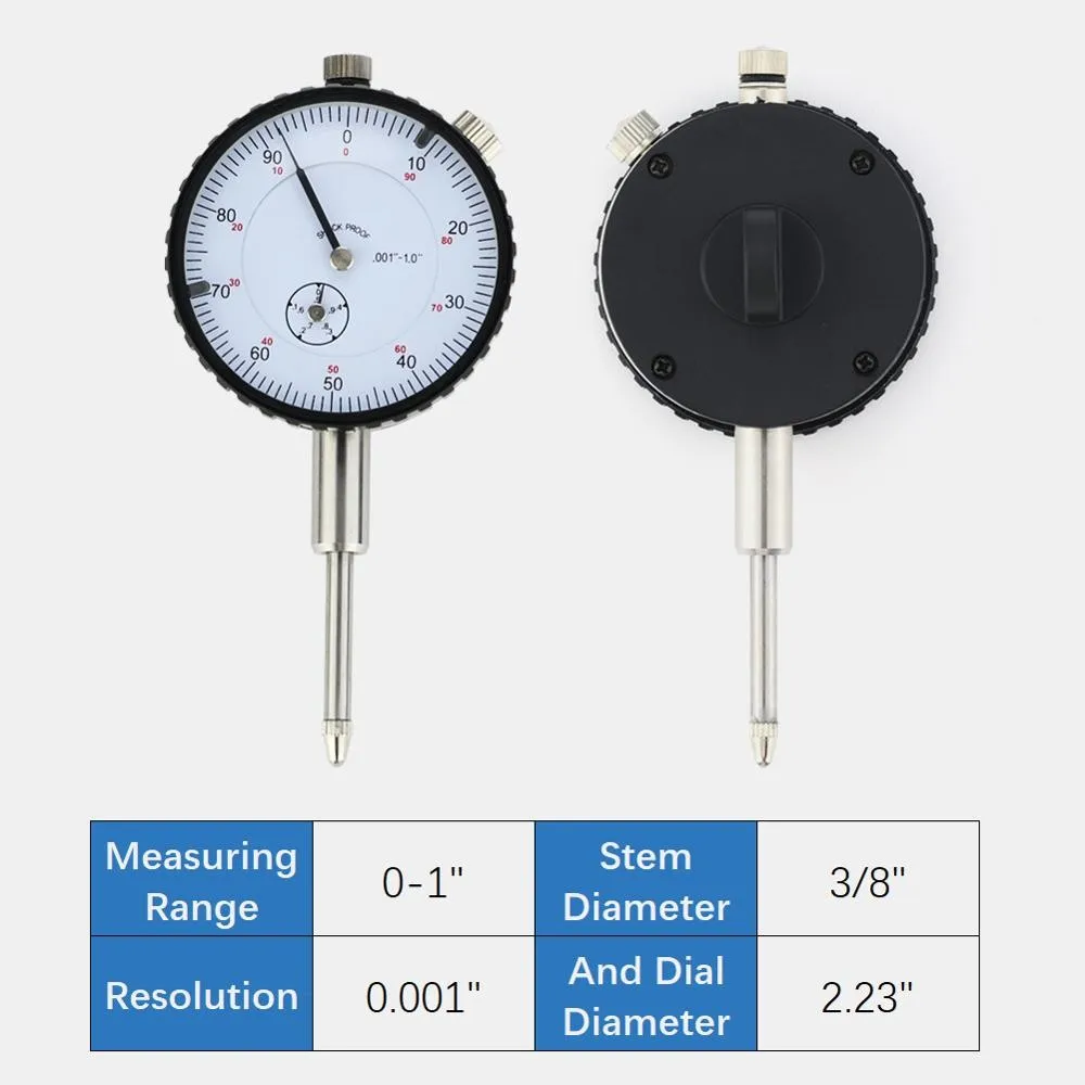 1 Inch High Precision Dial Indicator 0.001 Inch Lug Back Test Gauge For Dial & Test Indicators Point Set Dial Indicator Dial Ind
1 Inch High Precision Dial Indicator 0.001 Inch Lug Back Test Gauge For Dial & Test Indicators Point Set Dial Indicator Dial Ind
