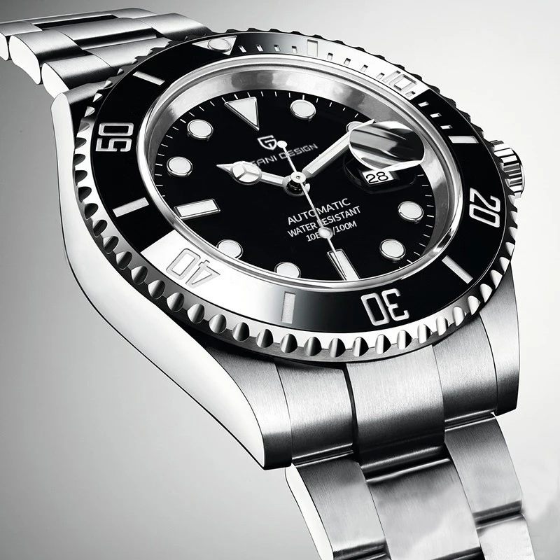 Часы мужские механические из нержавеющей стали, с автоподзаводом, водонепроницаемые
Часы мужские механические из нержавеющей стали, с автоподзаводом, водонепроницаемые