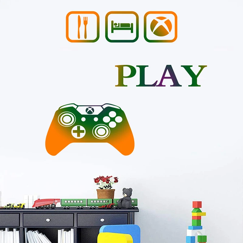 Removable wall sticker New game console handle wall stickers living room bedroom kids gaming room decoration painting
Removable wall sticker New game console handle wall stickers living room bedroom kids gaming room decoration painting