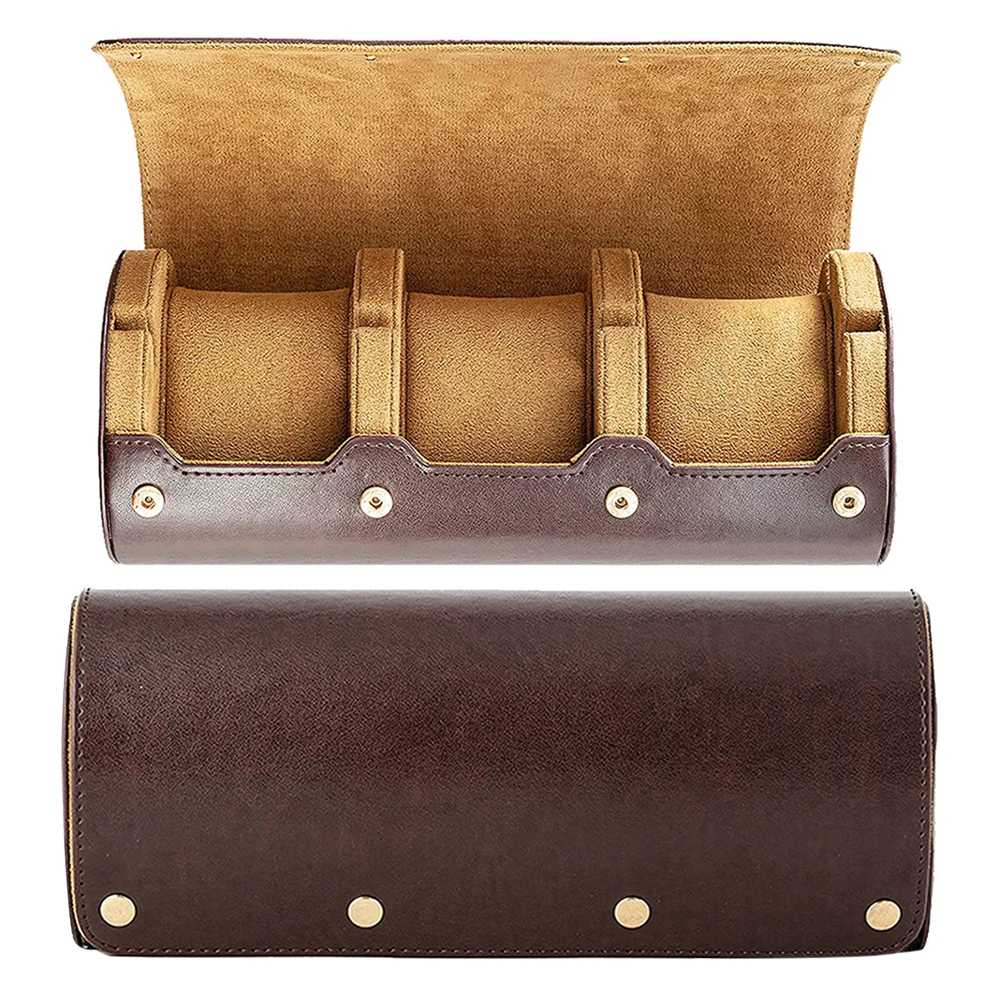3 Slots Watch Roll Travel Case Chic Portable Vintage Leather Display Watch Storage Box with Slid in Out Watch Organizers
3 Slots Watch Roll Travel Case Chic Portable Vintage Leather Display Watch Storage Box with Slid in Out Watch Organizers