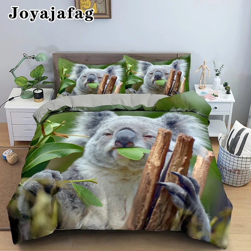 Funny Animal Koala Bedding Sets Single Double King Queen Size Quilt Cover With Pillowcase Kids Adult Duvet Covers Bedclothes
Funny Animal Koala Bedding Sets Single Double King Queen Size Quilt Cover With Pillowcase Kids Adult Duvet Covers Bedclothes