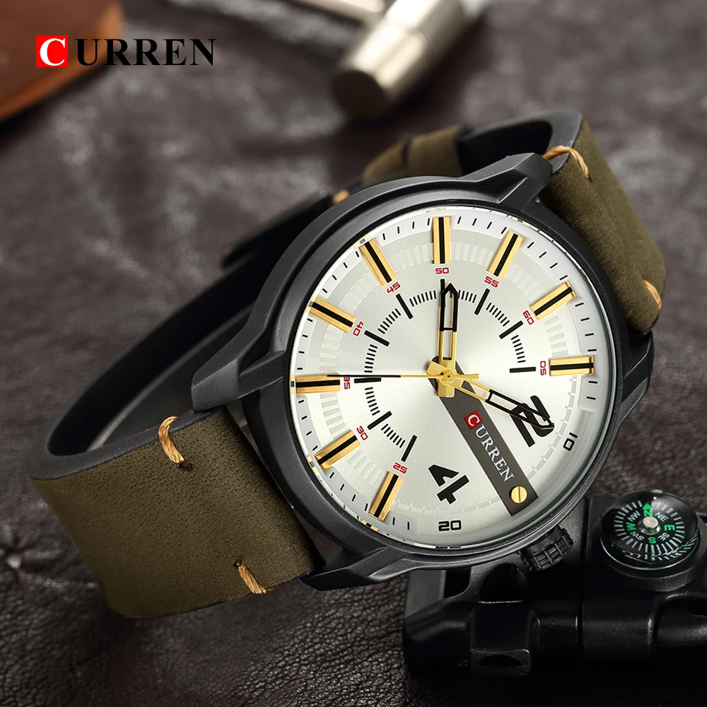 Men's Watches Brand CURREN New Casual Business Military Quartz Wristwatch Leather Strap Clock Relogio Masculino Reloj Hombre
Men's Watches Brand CURREN New Casual Business Military Quartz Wristwatch Leather Strap Clock Relogio Masculino Reloj Hombre