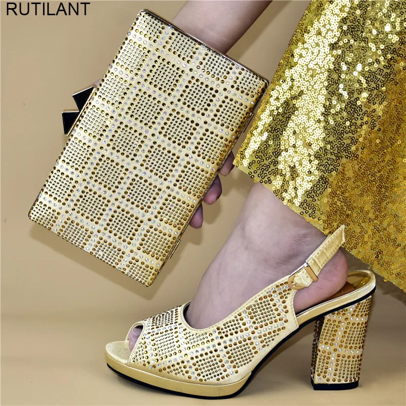 New Fashion African Wedding Italian Shoe and Bag Setssandalias rasteiras femininas 2019 Decorate Italian Shoes with Matching
New Fashion African Wedding Italian Shoe and Bag Setssandalias rasteiras femininas 2019 Decorate Italian Shoes with Matching