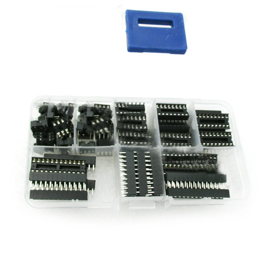 66PCS 6 814 16 18 20 24 28 Pin DIP IC Sockets Adaptor Solder Type Socket Kit 
66PCS 6 814 16 18 20 24 28 Pin DIP IC Sockets Adaptor Solder Type Socket Kit