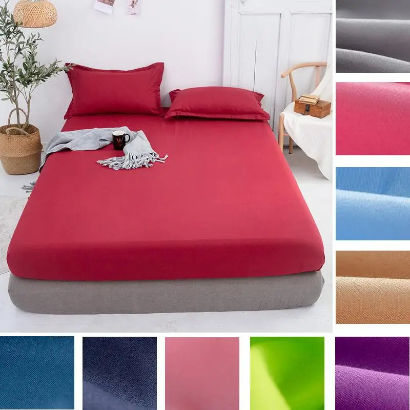 1PCS OR 3PCS Fitted Sheet Solid Color Bed Sheets Single Double Queen Size 150cm*200cm Mattress Bed Cover
1PCS OR 3PCS Fitted Sheet Solid Color Bed Sheets Single Double Queen Size 150cm*200cm Mattress Bed Cover