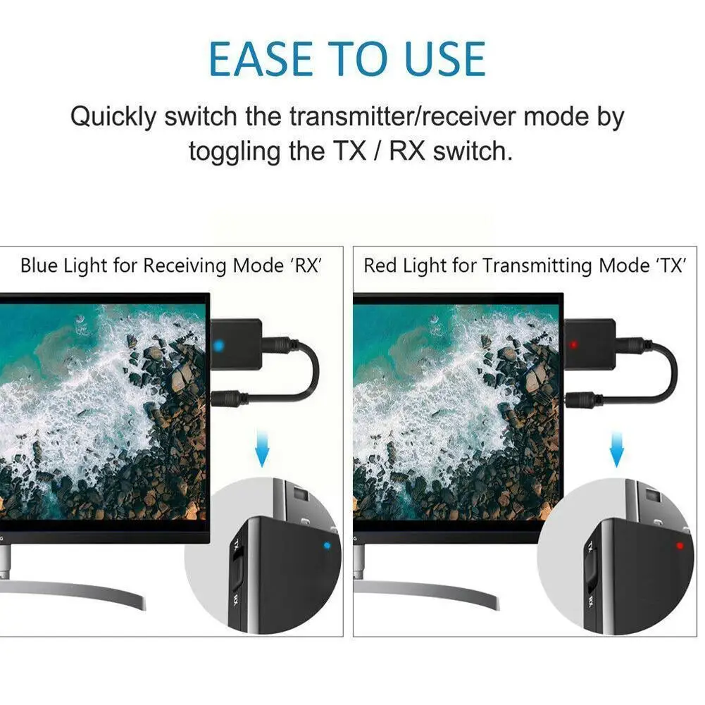 USB Bluetooth 5.0 Transmitter Receiver 3 In 1 EDR Adapter Audio Headphones Car For TV Dongle Home PC 3.5mm Stereo F4C7
USB Bluetooth 5.0 Transmitter Receiver 3 In 1 EDR Adapter Audio Headphones Car For TV Dongle Home PC 3.5mm Stereo F4C7