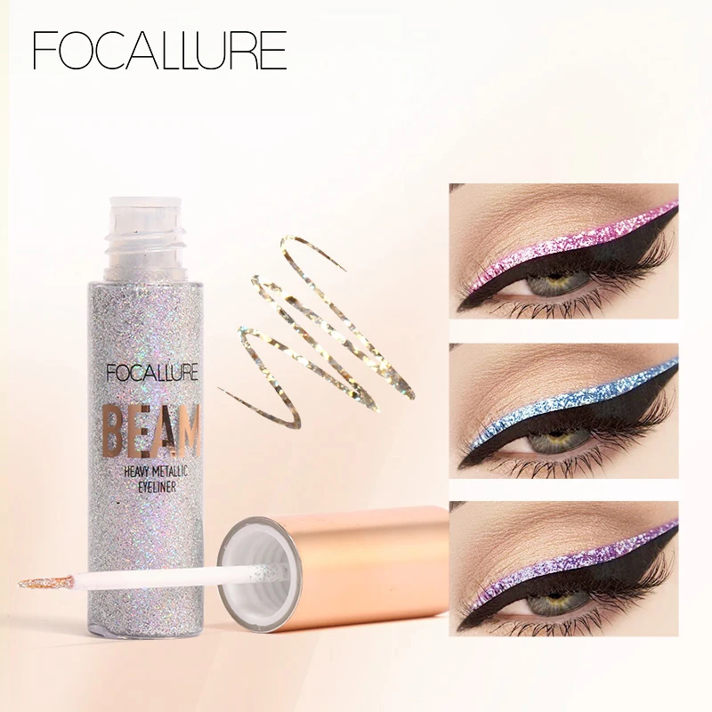 FOCALLURE Liquid Glitter Eyeliner Waterproof Long-lasting Shimmer Eye Liner Makeup Cosmetics
FOCALLURE Liquid Glitter Eyeliner Waterproof Long-lasting Shimmer Eye Liner Makeup Cosmetics