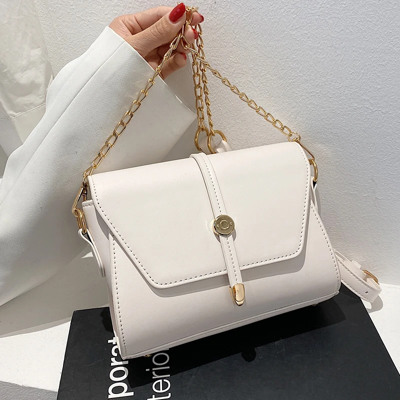 Simple Chain Shoulder Bags for Women Small Leather Flap Messenger Bag Ladies Casual Square Handbags Pure Color Crossbody Bag Sac
Simple Chain Shoulder Bags for Women Small Leather Flap Messenger Bag Ladies Casual Square Handbags Pure Color Crossbody Bag Sac