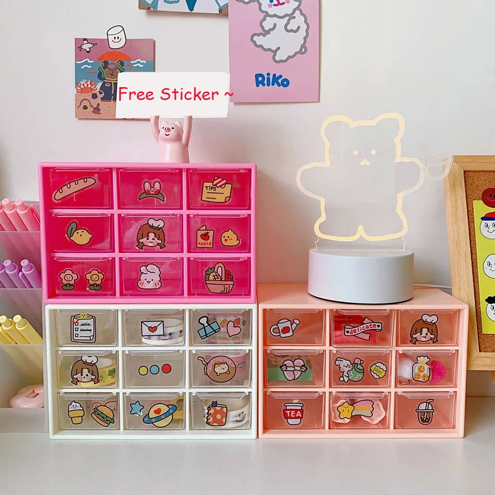 SKYSONIC 3 Layer 9 Grid Desk Organizer Box Transparent Desktop Drawer Stationery Organizer Pencil Washi Tape Storage Accessories
SKYSONIC 3 Layer 9 Grid Desk Organizer Box Transparent Desktop Drawer Stationery Organizer Pencil Washi Tape Storage Accessories