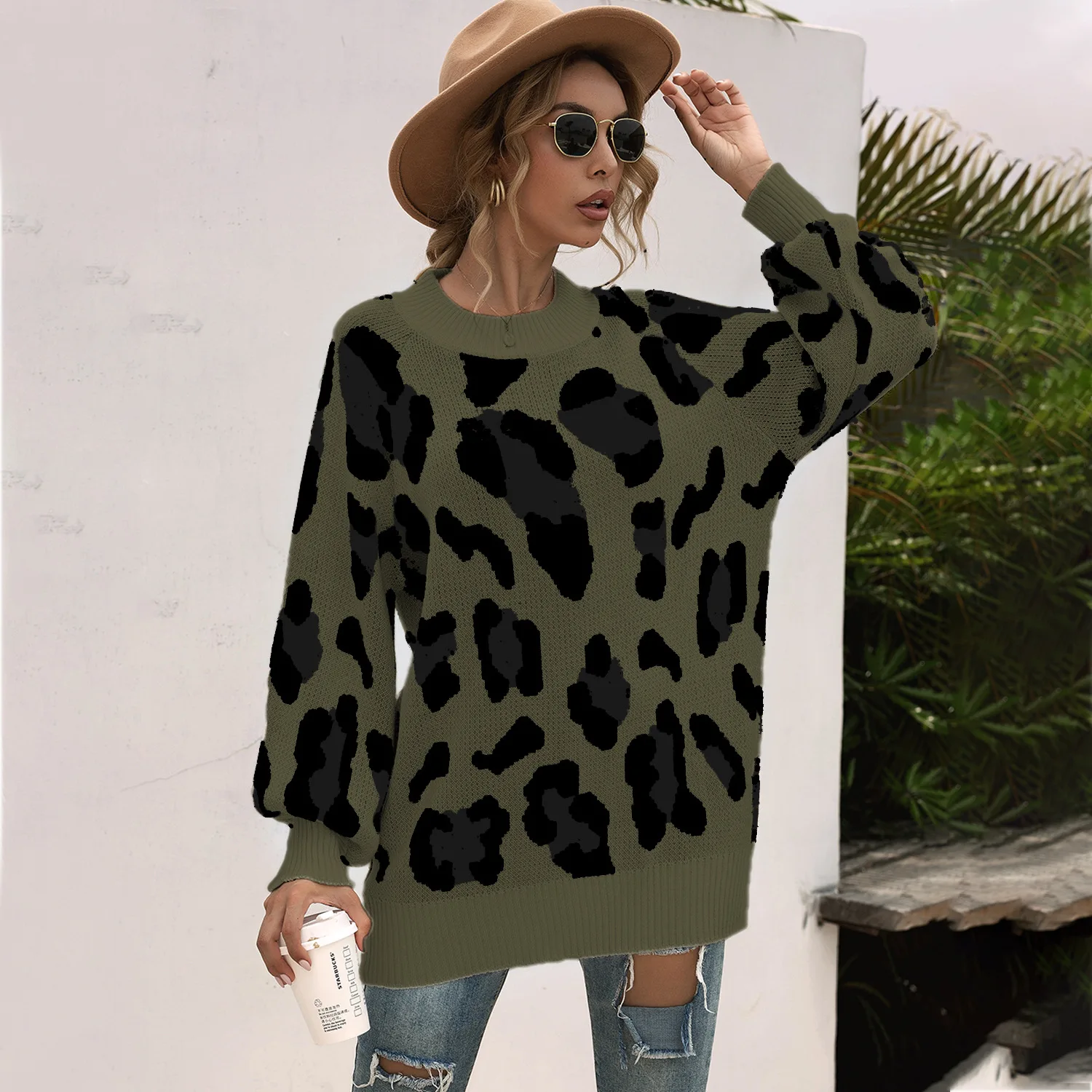 Winter autumn Pullovers women 2020 Cool Leopard Print Hoodie with Sleeves Knitted Sweater Women's Winter Printing Women's New
Winter autumn Pullovers women 2020 Cool Leopard Print Hoodie with Sleeves Knitted Sweater Women's Winter Printing Women's New