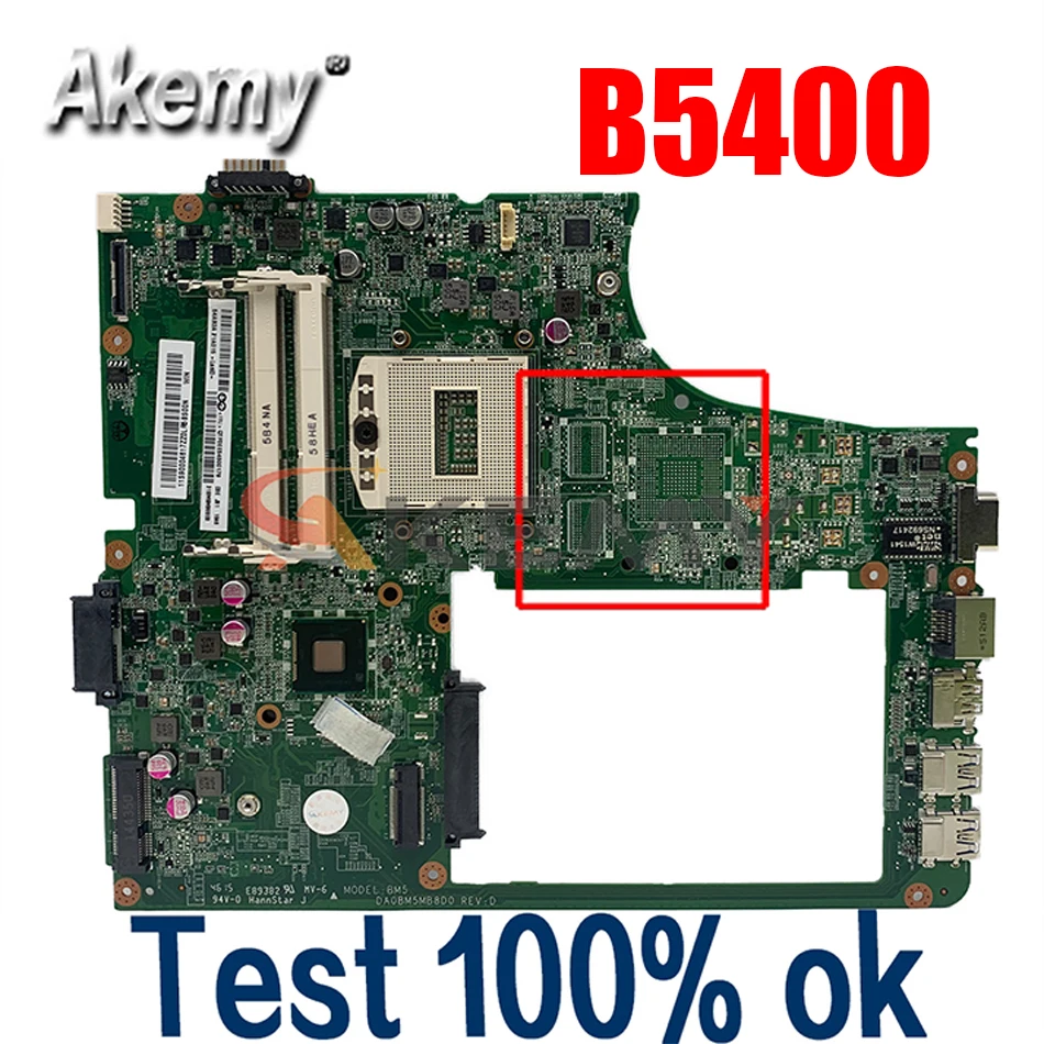 Материнская плата для ноутбука LENOVO Ideapad B5400 M5400, материнская плата DA0BM5MB8D0 90004617 SR17E
Материнская плата для ноутбука LENOVO Ideapad B5400 M5400, материнская плата DA0BM5MB8D0 90004617 SR17E