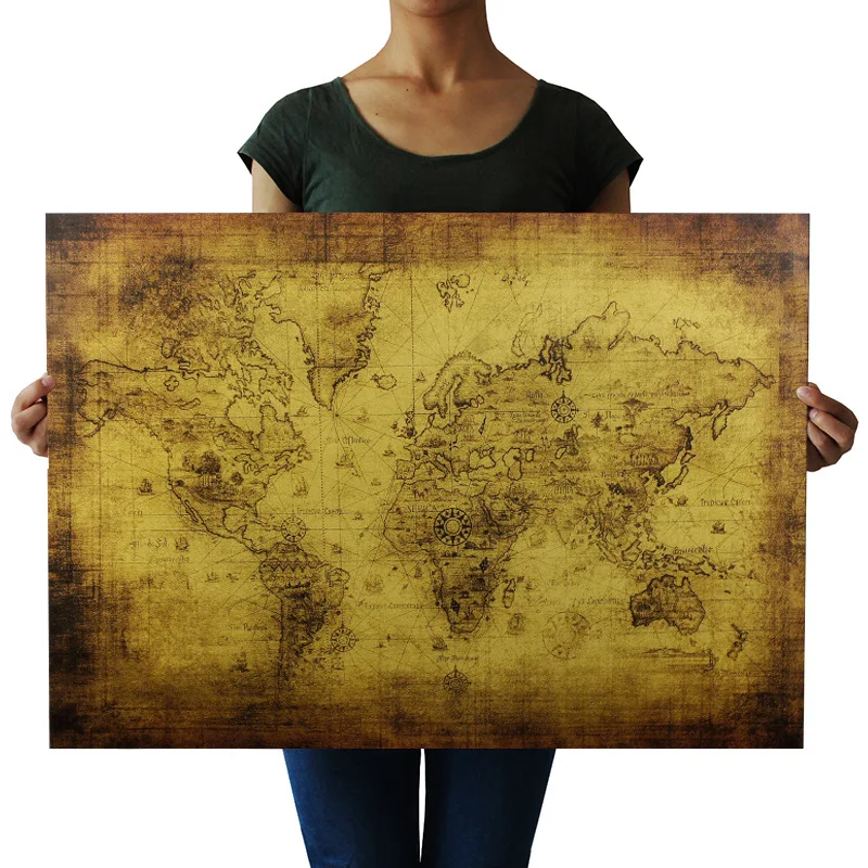 Retro Poster World Map Poster Wallpaper Sticker Wallpaper Art Poster Retro Paper 72.5 * 51.5cm
Retro Poster World Map Poster Wallpaper Sticker Wallpaper Art Poster Retro Paper 72.5 * 51.5cm