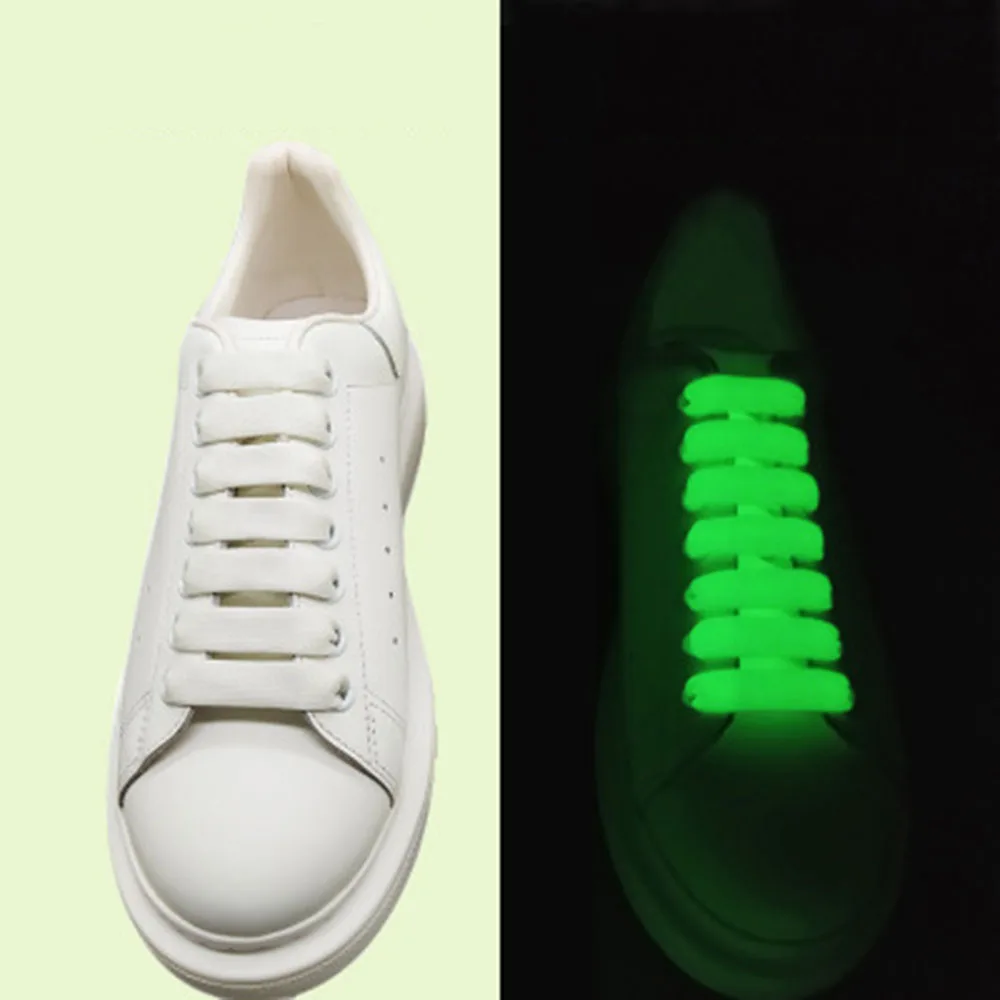 1 Pair Luminous Shoelaces Flat Sneakers Canvas Shoe Laces Glow In The Dark Night Color Fluorescent Shoelace
1 Pair Luminous Shoelaces Flat Sneakers Canvas Shoe Laces Glow In The Dark Night Color Fluorescent Shoelace