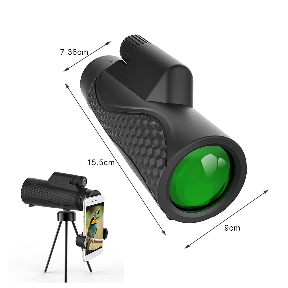 Monocular 12X42 Telescope with Smartphone Holder and Tripod 114-1000m BAK4 Prism Dual Focus for Bird Watching Hunting
Monocular 12X42 Telescope with Smartphone Holder and Tripod 114-1000m BAK4 Prism Dual Focus for Bird Watching Hunting