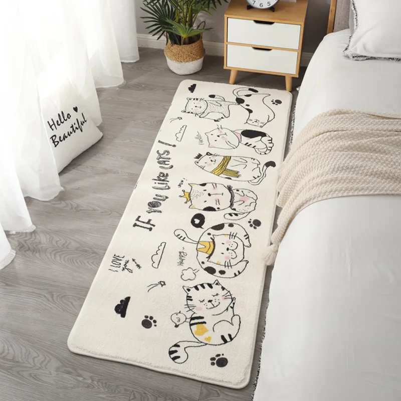 2021 new cartoon imitation cashmere bedroom bedside carpet home imitation cashmere long foot mat
2021 new cartoon imitation cashmere bedroom bedside carpet home imitation cashmere long foot mat