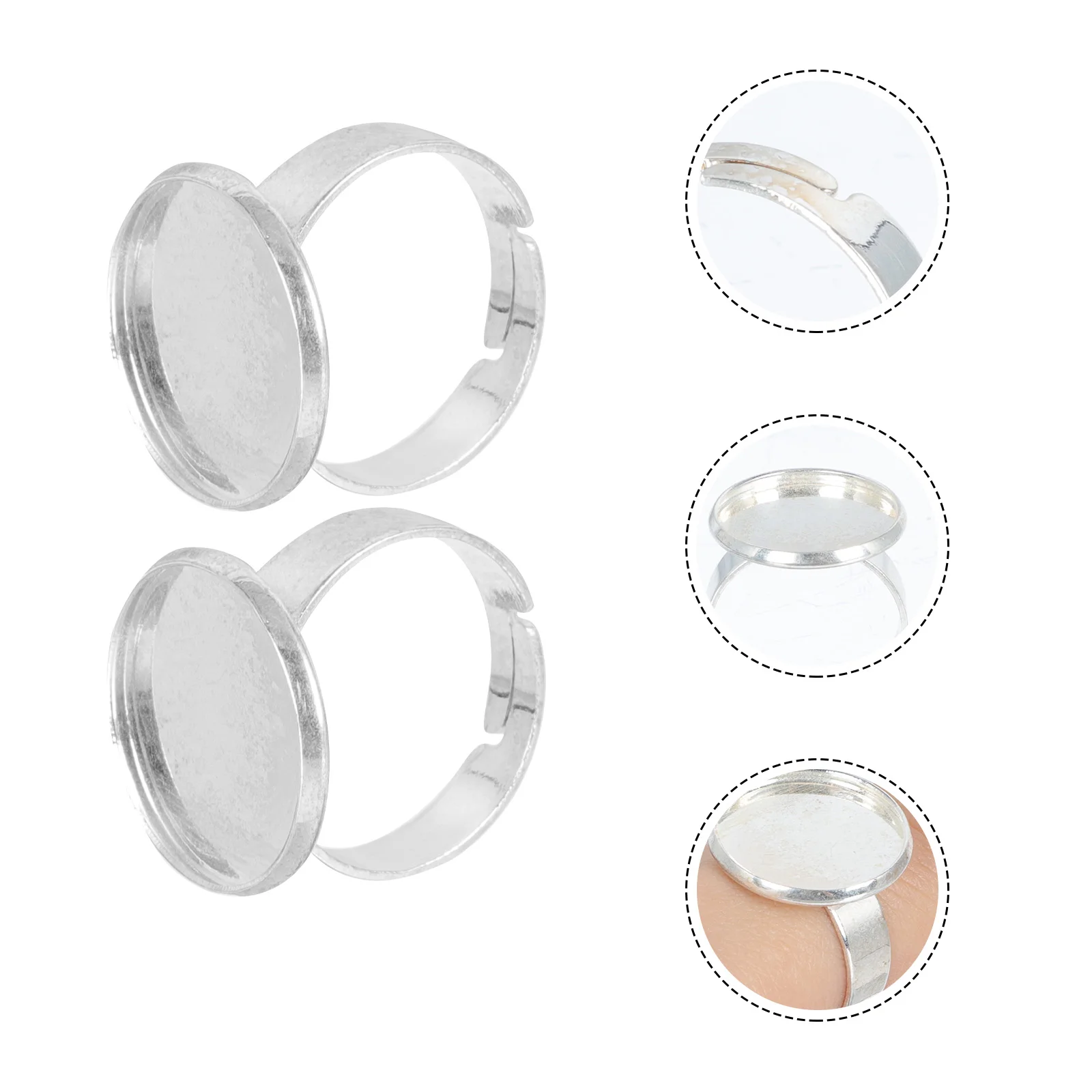 2Pcs Convenient Eyelash Glue Holder Simple Eyelash Grafted Ring Design Holder 
2Pcs Convenient Eyelash Glue Holder Simple Eyelash Grafted Ring Design Holder